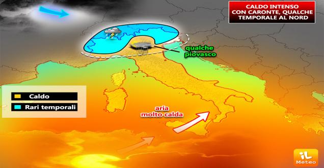 Cronaca Abruzzo - METEO: DOMANI PICCO CARONTE, POI LIEVE STOP AFA E CALDO
