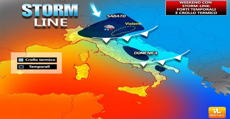 METEO: ATTESA STORM LINE, FORTI TEMPORALI AL NORD