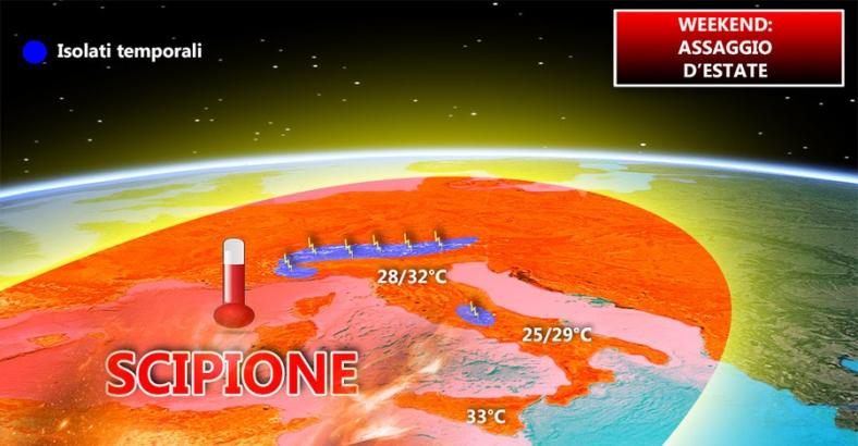 notizie Abruzzo - METEO: ATTESO SCIPIONE, NEL WEEKEND SOLE E CALDO