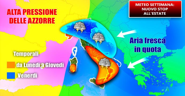 notizie Abruzzo - METEO: CONTINUERANNO TEMPORALI AL CENTROSUD