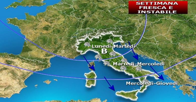notizie Abruzzo - METEO: INSTABILITA' DIFFUSA PER GIORNI FERRAGOSTO