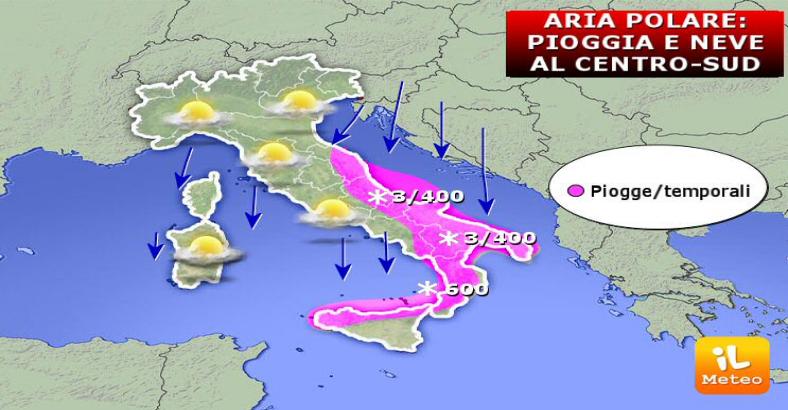 Cronaca Abruzzo - MALTEMPO: NUOVO PEGGIORAMENTO AL CENTRO SUD Cronaca Abruzzo - MALTEMPO: NUOVO PEGGIORAMENTO AL CENTRO SUD