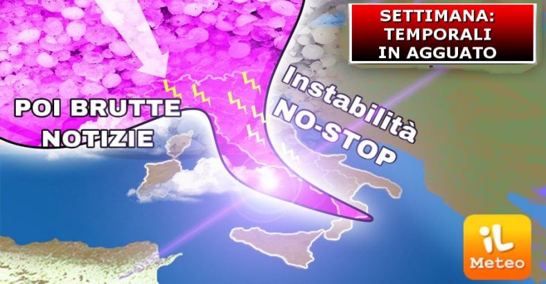 notizie Abruzzo - METEO: ANCORA TEMPORALI MA CON TEMPERATURE IN SALITA