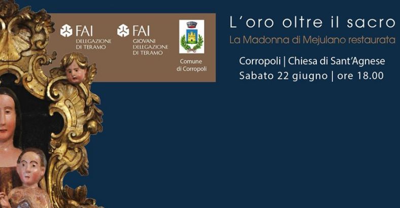 notizie Abruzzo - DOPO RESTAURO TORNA IN CHIESA MADONNA MEJULANO