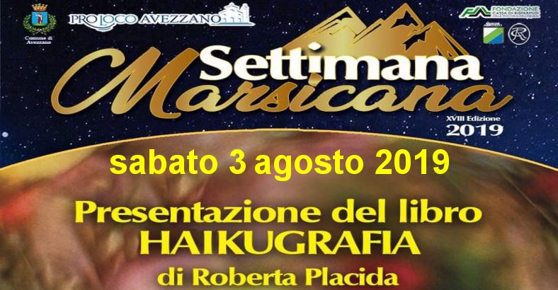 Cultura Abruzzo - EDITORIA: HAIKUGRAFIA, PLACIDA PRESENTA LIBRO AD AVEZZANO Cultura Abruzzo - EDITORIA: HAIKUGRAFIA, PLACIDA PRESENTA LIBRO AD AVEZZANO