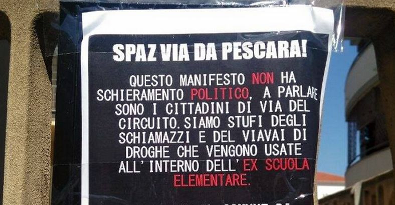 notizie Abruzzo - RISPUNTANO VOLANTINI CONTRO SPAZ, NO A RECRUDESCENZE