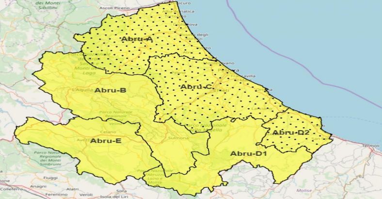 notizie Abruzzo - MALTEMPO: OGGI ALLERTA GIALLA IN ABRUZZO