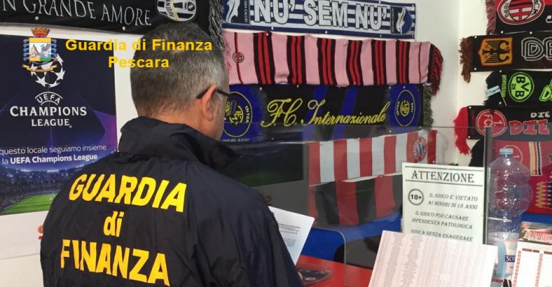 Cronaca Abruzzo - GDF SEQUESTRA SALA SCOMMESSE ABUSIVA Cronaca Abruzzo - GDF SEQUESTRA SALA SCOMMESSE ABUSIVA