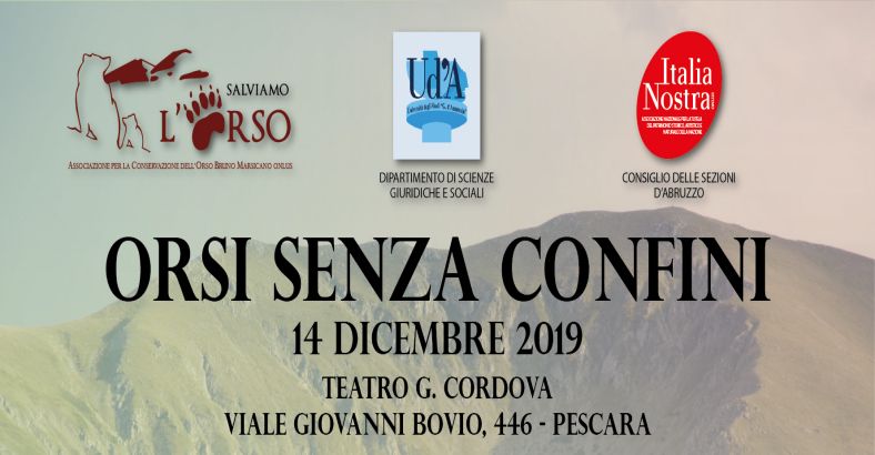 Ambiente Abruzzo - ORSO MARSICANO: CONVEGNO A PESCARA SULLA CONSERVAZIONE Ambiente Abruzzo - ORSO MARSICANO: CONVEGNO A PESCARA SULLA CONSERVAZIONE