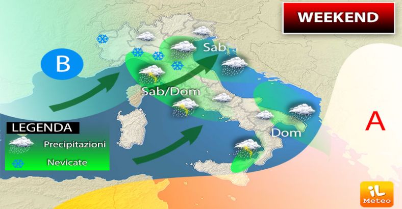 notizie Abruzzo - METEO: LIEVE PERTURBAZIONE NEL WEEKEND, POI TORNA BEL TEMPO