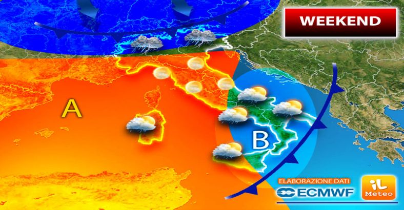 notizie Abruzzo - METEO: BREVE STOP AL FREDDO CON TEMPORALI DIFFUSI