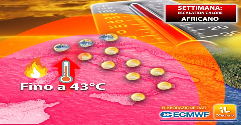 Cronaca Abruzzo - METEO: CALDO AFRICANO, ATTESE TEMPERATURE FINO A 40°C Cronaca Abruzzo - METEO: CALDO AFRICANO, ATTESE TEMPERATURE FINO A 40°C