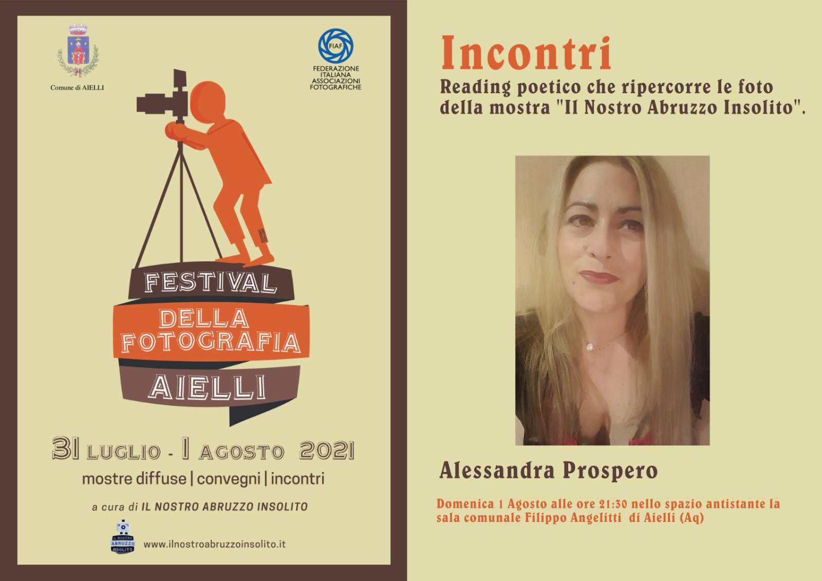 notizie Abruzzo - CULTURA: ALESSANDRA PROSPERO CHIUDE FESTIVAL PHOTO AIELLI